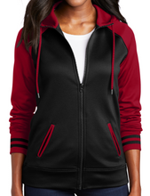 Load image into Gallery viewer, Hays Highstepper Sport Wick Varsity Fleece Full Zip Hooded Jacket Ladies