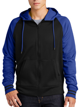 Load image into Gallery viewer, Hays Highstepper Sport Wick Varsity Fleece Full Zip Hooded Jacket Men