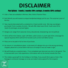 Load image into Gallery viewer, CLUB LI TEES KIDS' Club 3 MONTH PLAN