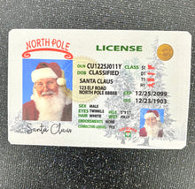 Load image into Gallery viewer, Santa's Drivers License