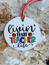 Load image into Gallery viewer, Teacher Ornaments