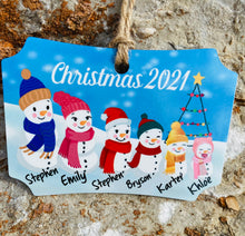 Load image into Gallery viewer, Personalized Family Ornaments