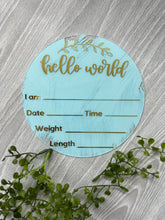 Load image into Gallery viewer, Newborn Birth Announcement