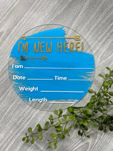 Load image into Gallery viewer, Newborn Birth Announcement