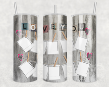 Load image into Gallery viewer, CUSTOM PHOTO 20 oz. Stainless Skinny Tumbler