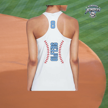 Load image into Gallery viewer, Racerback Baseball Lace Tee
