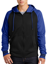 Load image into Gallery viewer, Hays Highstepper Sport Wick Varsity Fleece Full Zip Hooded Jacket Men
