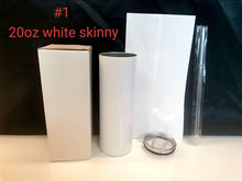 Load image into Gallery viewer, 20 oz. Stainless Skinny Tumbler Blank for Sublimation
