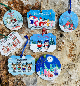 Personalized Family Ornaments